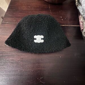 Black bucket hat with White Logo